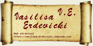Vasilisa Erdevički vizit kartica